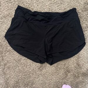 lululemon athletica Jet Black Athletic Shorts